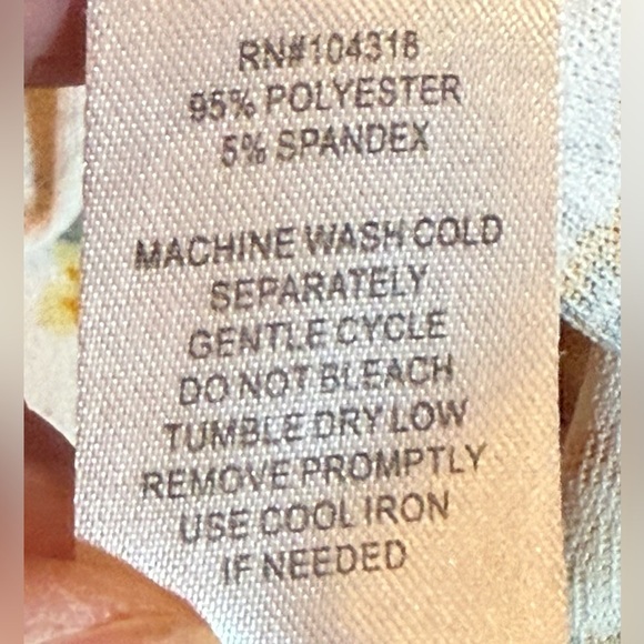 Derek Heart Floral Yellow &White Women Corset style Top ladies size L 2 for $30 - Picture 6 of 9